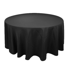 90R custom polyester round outdoor wedding table linen tablecloth